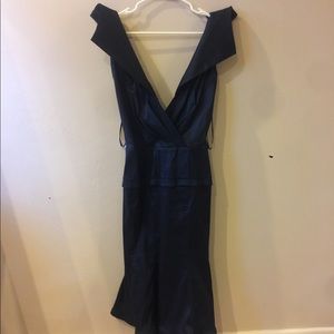 Navy blue cocktail dress